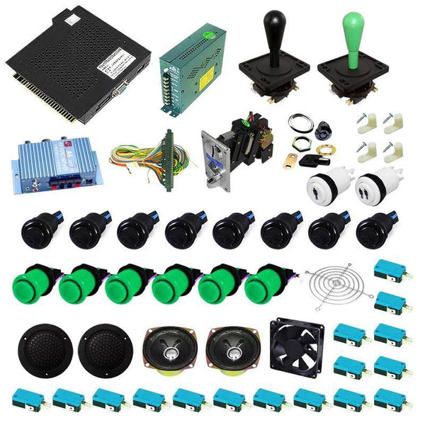 Ultimate 750 in 1 Happ Kit - Green/Black - DIY Arcade USA