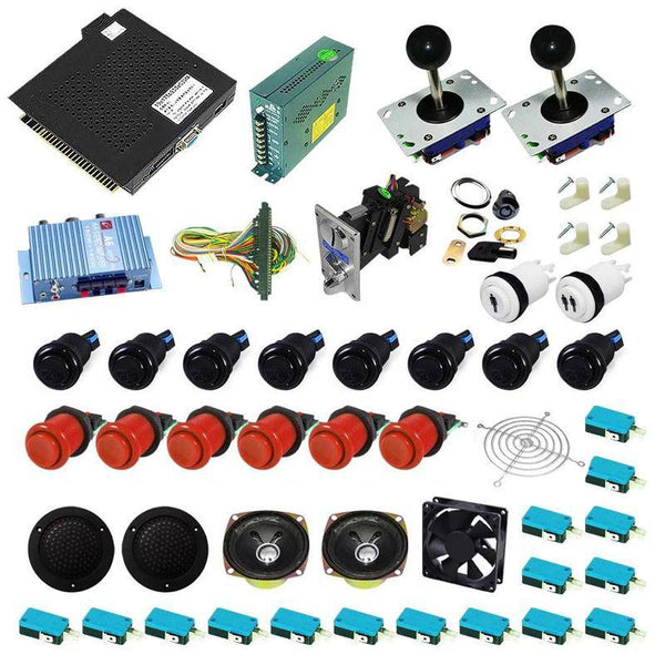Ultimate 750 in 1 Kit - Red/Black - DIY Arcade USA