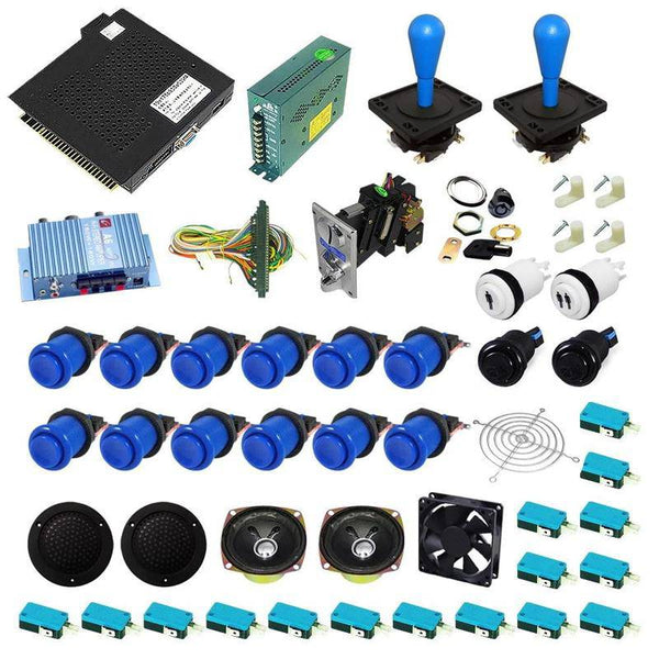 Ultimate 750 in 1 Happ Kit - Blue/Blue - DIY Arcade USA