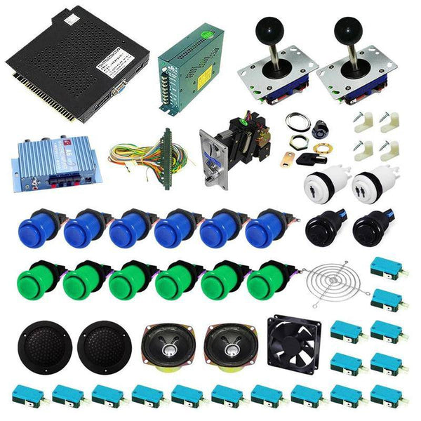 Ultimate 750 in 1 Kit - Blue/Green - DIY Arcade USA