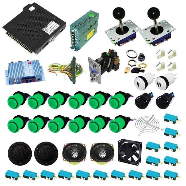 Ultimate 750 in 1 Kit - Green/Green - DIY Arcade USA