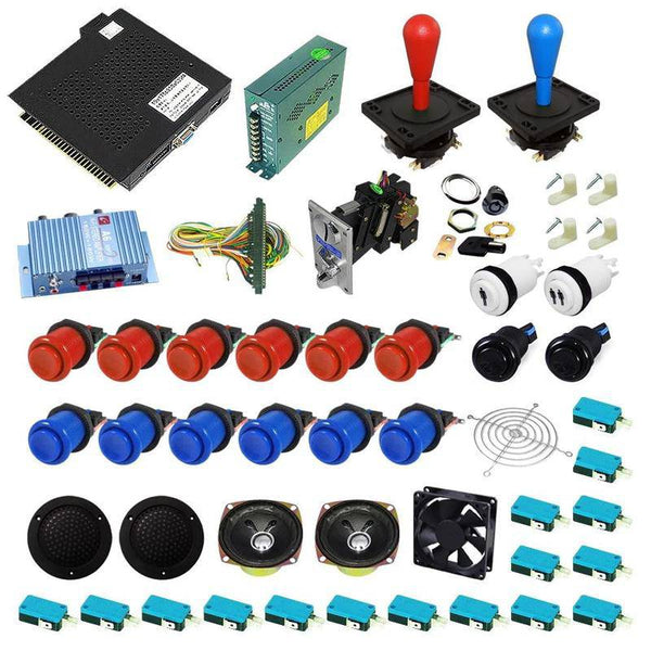 Ultimate 750 in 1 Happ Kit - Red/Blue - DIY Arcade USA
