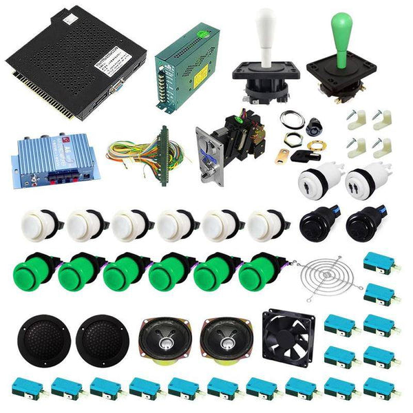 Ultimate 750 in 1 Happ Kit - Green/White - DIY Arcade USA