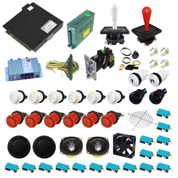 Ultimate 750 in 1 Happ Kit - Red/White - DIY Arcade USA