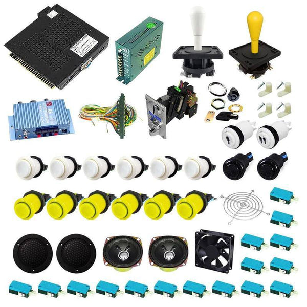 Ultimate 750 in 1 Happ Kit - Yellow/White - DIY Arcade USA