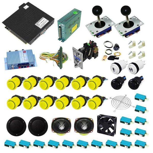 Ultimate 750 in 1 Kit - Yellow/Yellow - DIY Arcade USA