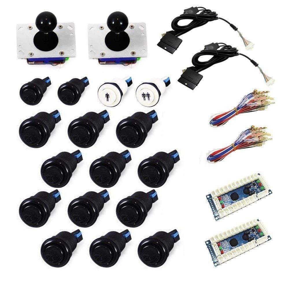 Standard USB Arcade Kit - Black/Black - DIY Arcade USA