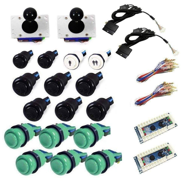Standard USB Arcade Kit - Green/Black - DIY Arcade USA