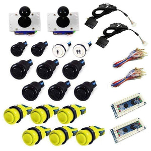 Standard USB Arcade Kit - Black/Yellow - DIY Arcade USA