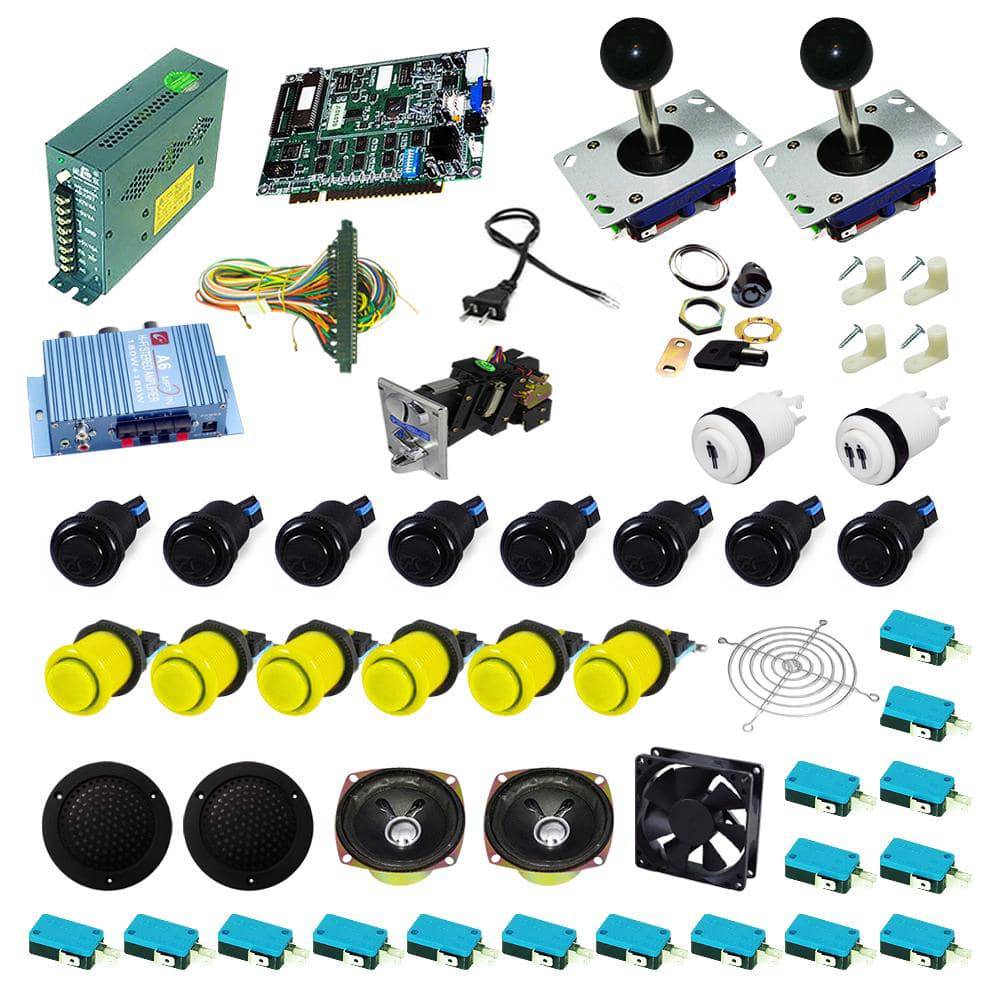 Ultimate 19 in 1 Kit - Black/Yellow - DIY Arcade USA