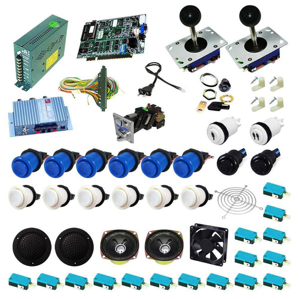 Ultimate 19 in 1 Kit - Blue/White - DIY Arcade USA