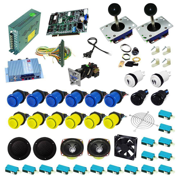Ultimate 19 in 1 Kit - Blue/Yellow - DIY Arcade USA