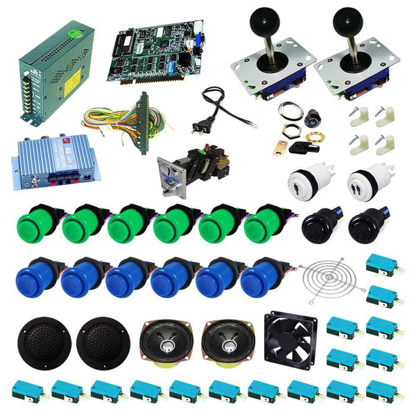 Ultimate 19 in 1 Kit - Green/Blue - DIY Arcade USA
