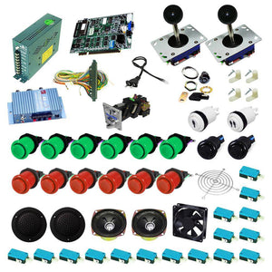 Ultimate 19 in 1 Kit - Green/Red - DIY Arcade USA