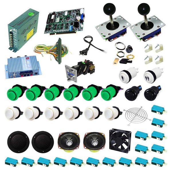 Ultimate 19 in 1 Kit - Green/White - DIY Arcade USA