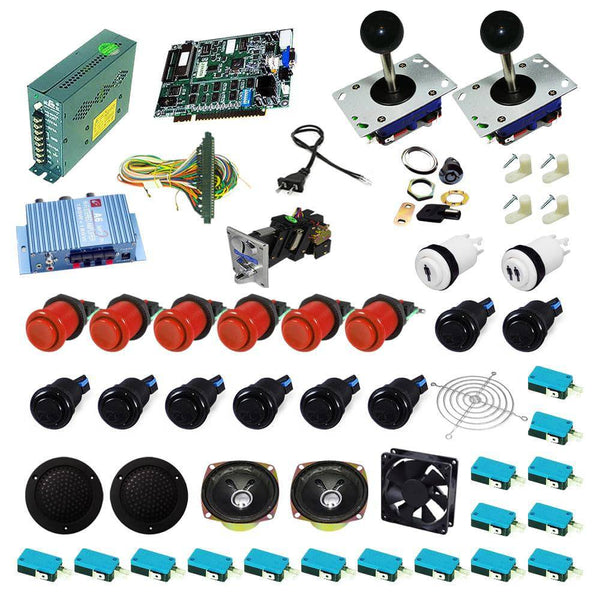 Ultimate 19 in 1 Kit - Red/Black - DIY Arcade USA