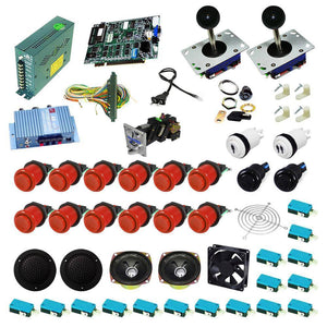 Ultimate 19 in 1 Kit - Red/Red - DIY Arcade USA