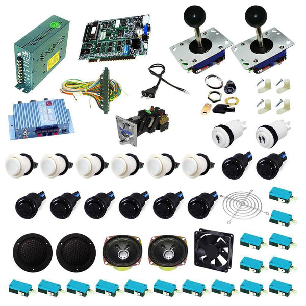 Ultimate 19 in 1 Kit - White/Black - DIY Arcade USA