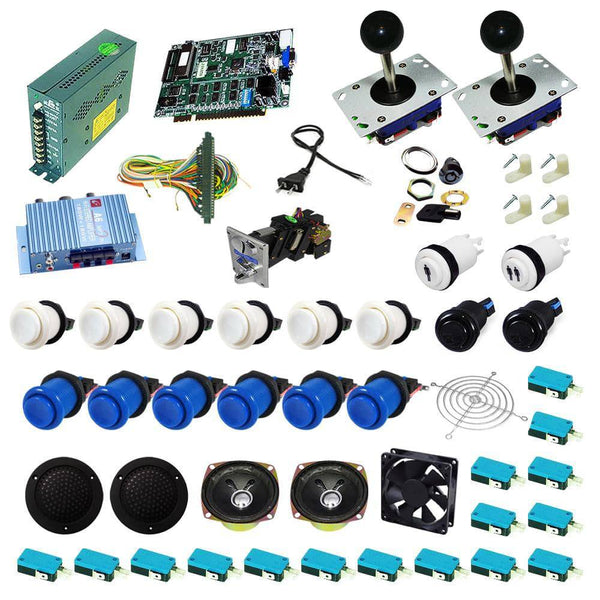 Ultimate 19 in 1 Kit - White/Blue - DIY Arcade USA