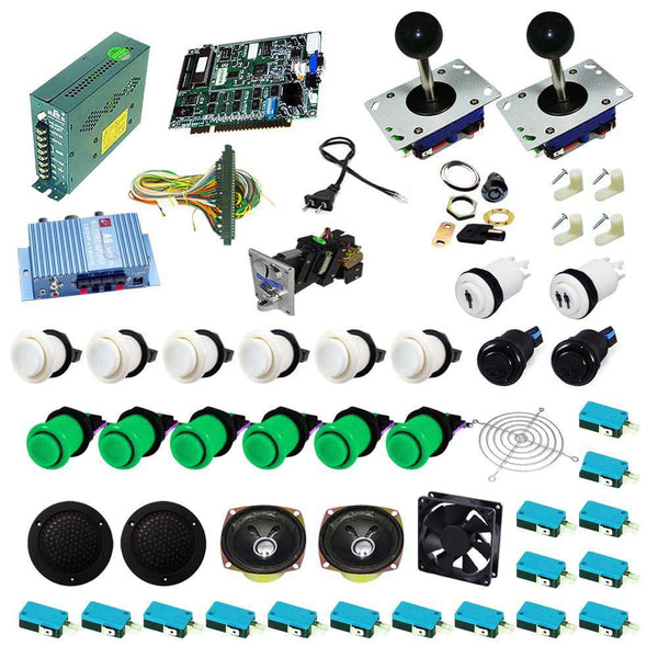 Ultimate 19 in 1 Kit - White/Green - DIY Arcade USA