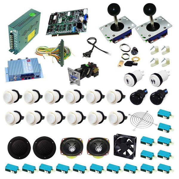 Ultimate 19 in 1 Kit - White/White - DIY Arcade USA