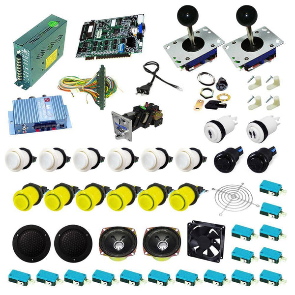 Ultimate 19 in 1 Kit - White/Yellow - DIY Arcade USA