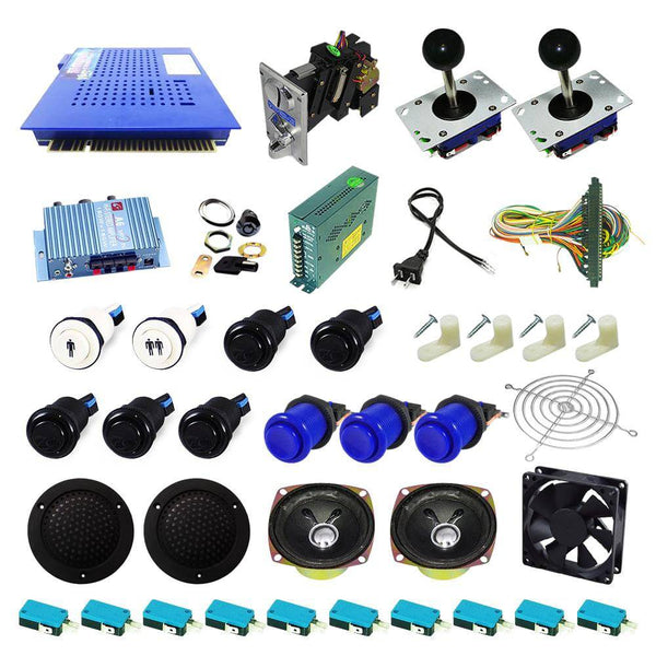 Ultimate 412 in 1 Kit - Black/Blue - DIY Arcade USA