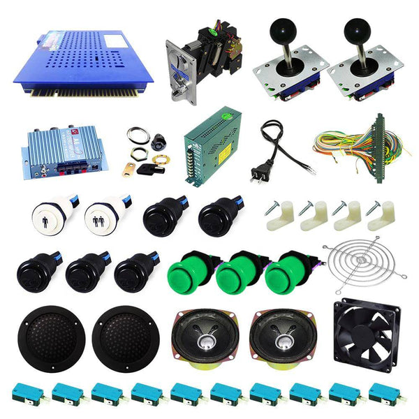 Ultimate 412 in 1 Kit - Black/Green - DIY Arcade USA