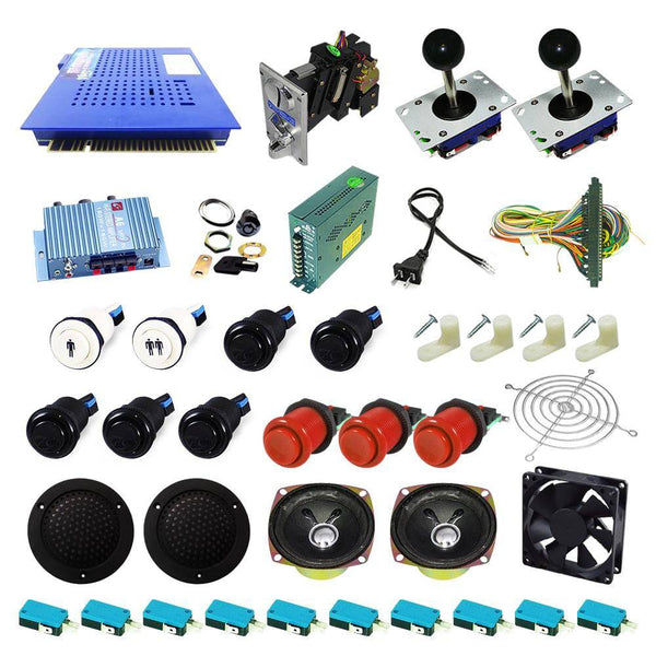 Ultimate 412 in 1 Kit - Black/Red - DIY Arcade USA