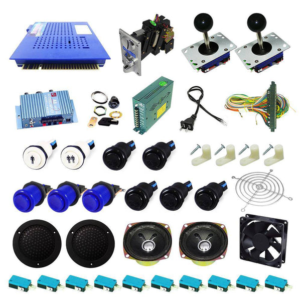 Ultimate 412 in 1 Kit - Blue/Black - DIY Arcade USA