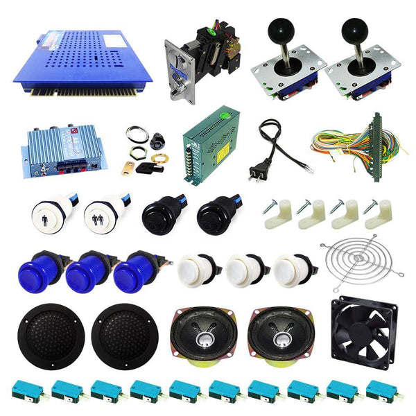 Ultimate 412 in 1 Kit - Blue/White - DIY Arcade USA