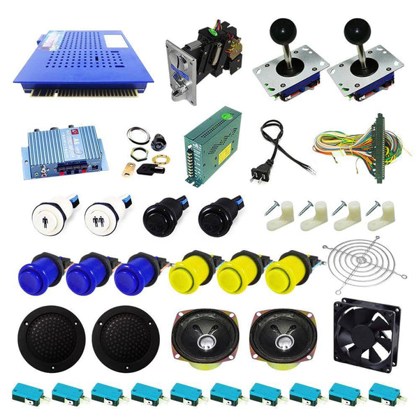 Ultimate 412 in 1 Kit - Blue/Yellow - DIY Arcade USA