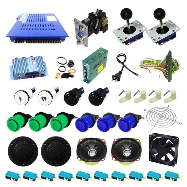 Ultimate 412 in 1 Kit - Green/Blue - DIY Arcade USA