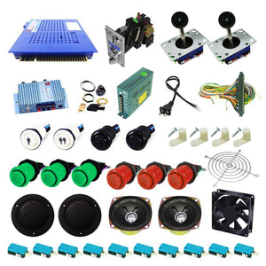 Ultimate 412 in 1 Kit - Green/Red - DIY Arcade USA