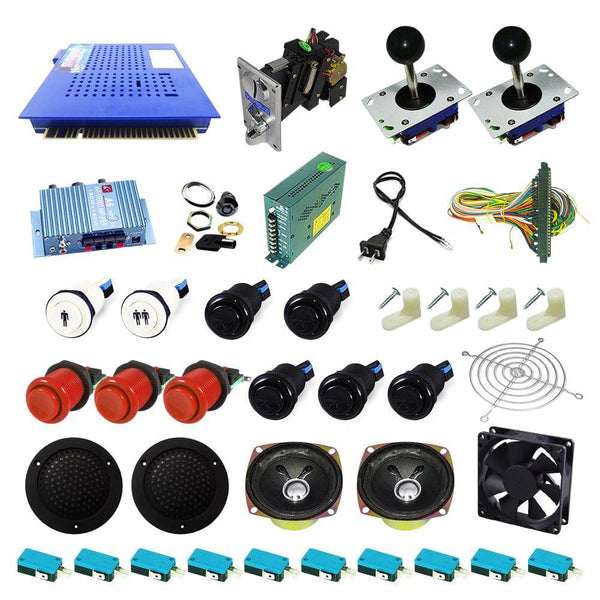 Ultimate 412 in 1 Kit - Red/Black - DIY Arcade USA