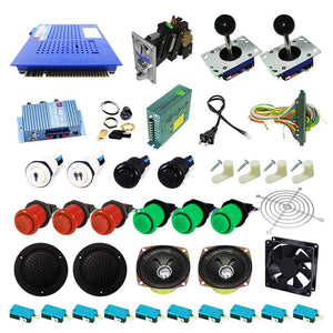 Ultimate 412 in 1 Kit - Red/Green - DIY Arcade USA