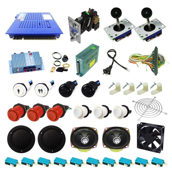 Ultimate 412 in 1 Kit - Red/White - DIY Arcade USA