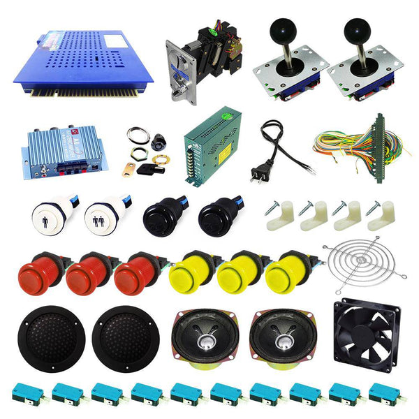 Ultimate 412 in 1 Kit - Red/Yellow - DIY Arcade USA