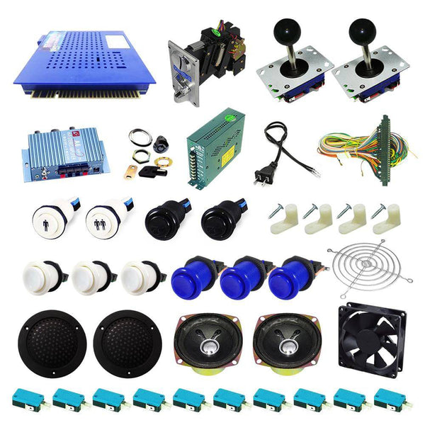 Ultimate 412 in 1 Kit - White/Blue - DIY Arcade USA