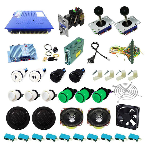 Ultimate 412 in 1 Kit - White/Green - DIY Arcade USA