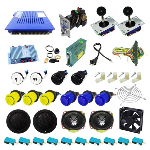 Ultimate 412 in 1 Kit - Yellow/Blue - DIY Arcade USA
