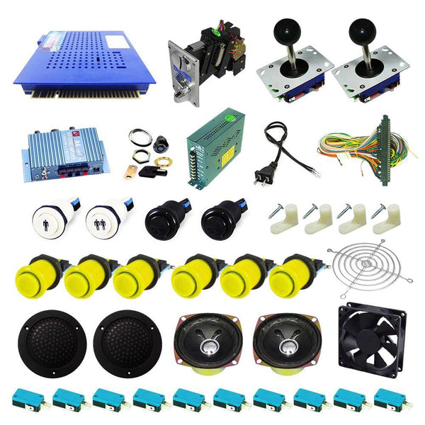 Ultimate 412 in 1 Kit - Yellow/Yellow - DIY Arcade USA
