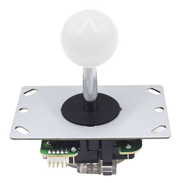 White Sanwa Arcade Joystick - DIY Arcade USA